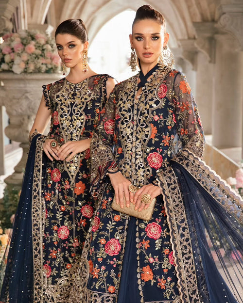 MARIA B MBROIDERED WITH SLEEVES & FULL LINING (MRB-0013)