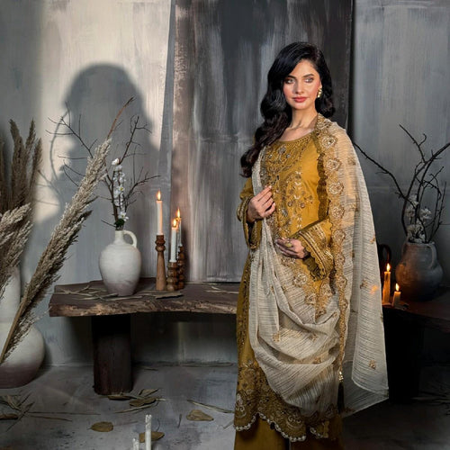 Imrozia - Sunheri - Sehar Winter Collection Womenswear (IMZ-0010)