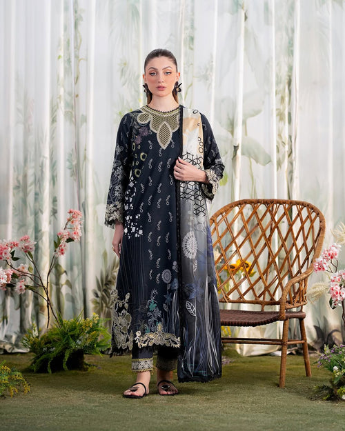 ALIYANAS - NAZAN - PRINTED EMBROIDERED - (ALY-0036)