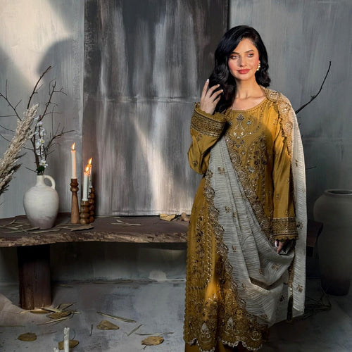 Imrozia - Sunheri - Sehar Winter Collection Womenswear (IMZ-0010)