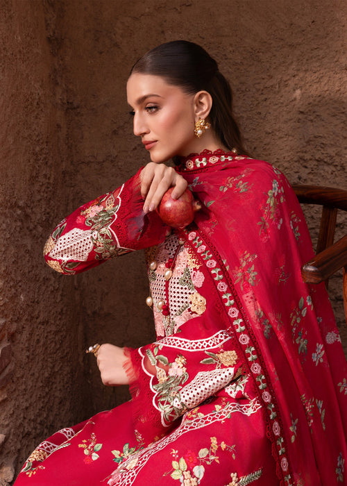 Saira Shakira - Rose - 6 - A - Luxury Lawn 26' - ( SHA - 0030 )