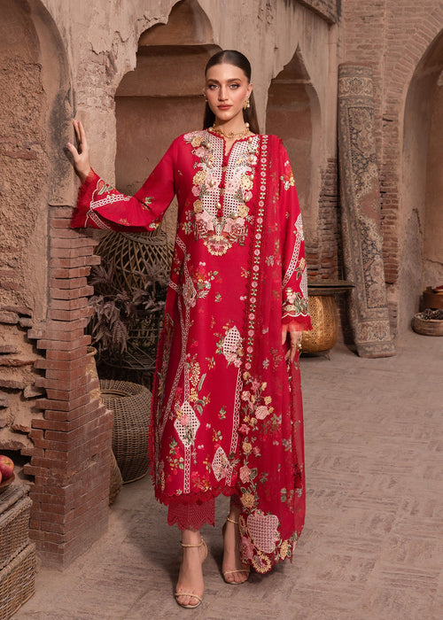 Saira Shakira - Rose - 6 - A - Luxury Lawn 26' - ( SHA - 0030 )