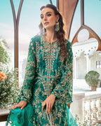 MARIA B MBROIDERED WITH FULL LINING (MRB-0011)