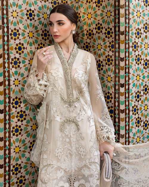3 Piece Stitched Embroidered Organza Suit (MRB-0039)