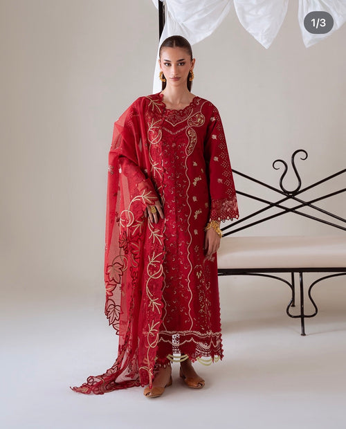 ALIYANA’S - SEHR - MIRAAL EMBROIDERED VISCOSE’ 25 - ( ALY-0062 )