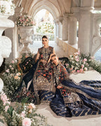 MARIA B MBROIDERED WITH SLEEVES & FULL LINING (MRB-0013)