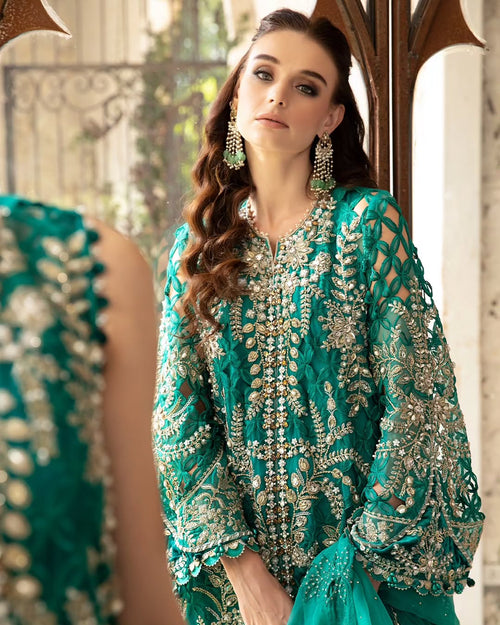 MARIA B MBROIDERED WITH FULL LINING (MRB-0011)