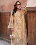 3 Piece Stitched Embroidered Organza Suit (MRB-0033)