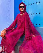 3 Piece Stitched Embroidered Lawn Suit (MRB-0035)