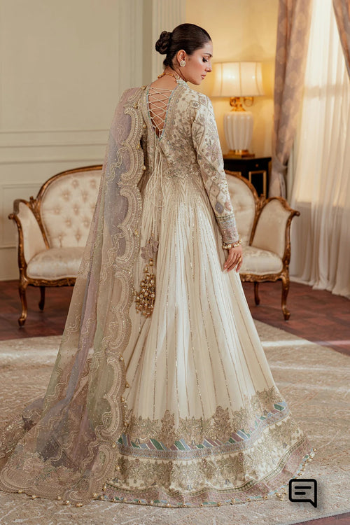 BAROQUE CHANTELLE EMBROIDERED NET LIGHT GOLD.(BAR-0012)