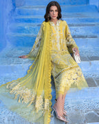 3 Piece Stitched Embroidered Lawn Suit (MRB-0026)