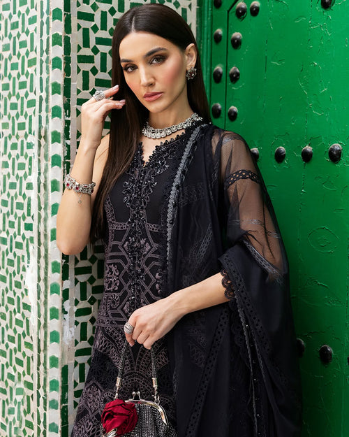 3 Piece Stitched Embroidered Lawn Suit (MRB-0025)