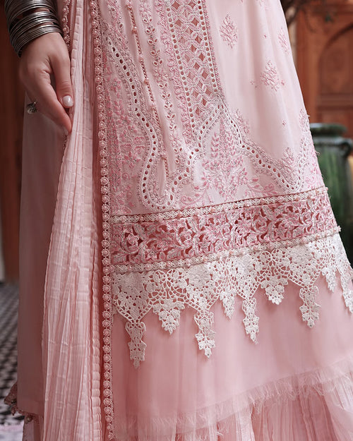 3 Piece Stitched Embroidered Lawn Suit (MRB-0029)