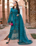 3 Piece Stitched Embroidered Dobby Lawn Suit (MRB-0023)