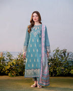 ALIYANA'S - SIBEL PRINTED EMBROIDERED - (ALY-0033)