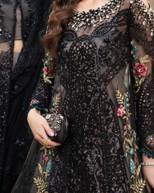 MARIA B MBROIDERED WITH FULL LINING (MRB-0015)