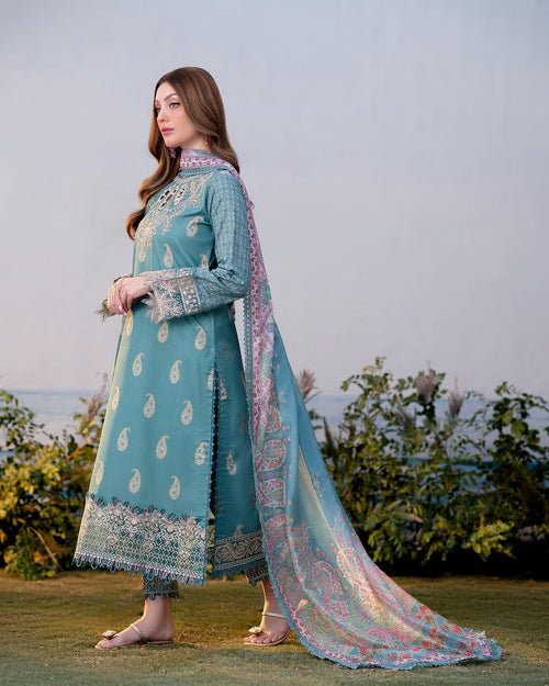 ALIYANA'S - SIBEL PRINTED EMBROIDERED - (ALY-0033)