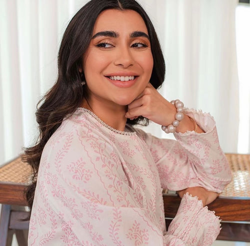 Qalamkar - Qprints 2PC Shirt & Trouser (QAL-0020)