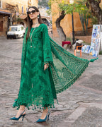 3 Piece Stitched Embroidered Lawn Suit (MRB-0034)