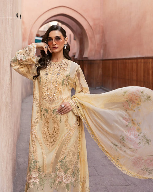 3 Piece Stitched Embroidered Organza Suit (MRB-0033)