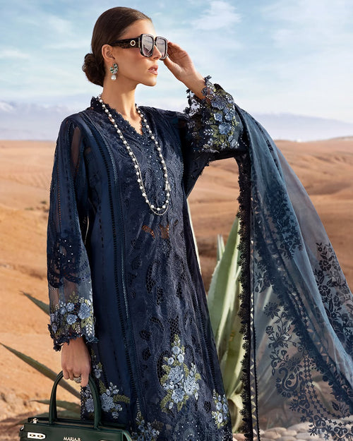 3 Piece Stitched Embroidered Lawn Suit (MRB-0018)