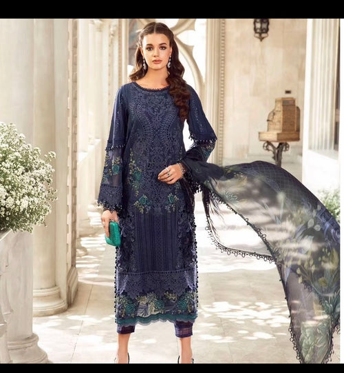 Maria B Luxury Lawn Edition'24 ! Stunning Outfit (MRB-0006)