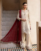 3 Piece Stitched Embroidered Lawn Suit (MRB-0027)