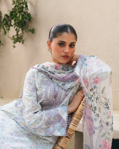 ALIYANAS - LINA CHIKANKARI PRINTED EMBROIDERED (ALY-0028)