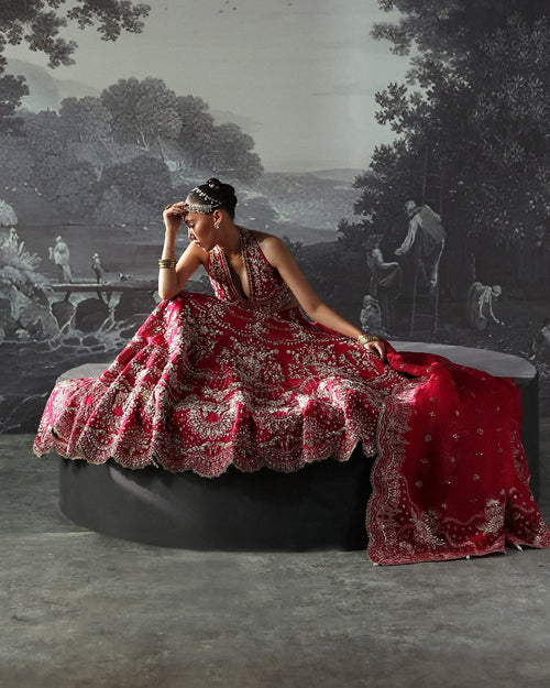 CLAUDE (AFRZ-0089) LEHNGA CHOLI FULLY LINED