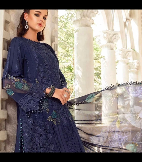 Maria B Luxury Lawn Edition'24 ! Stunning Outfit (MRB-0006)