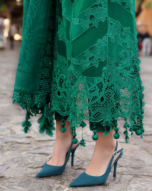 3 Piece Stitched Embroidered Lawn Suit (MRB-0034)