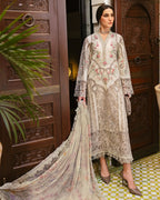 3 Piece Stitched Embroidered Lawn Suit (MRB-0028)