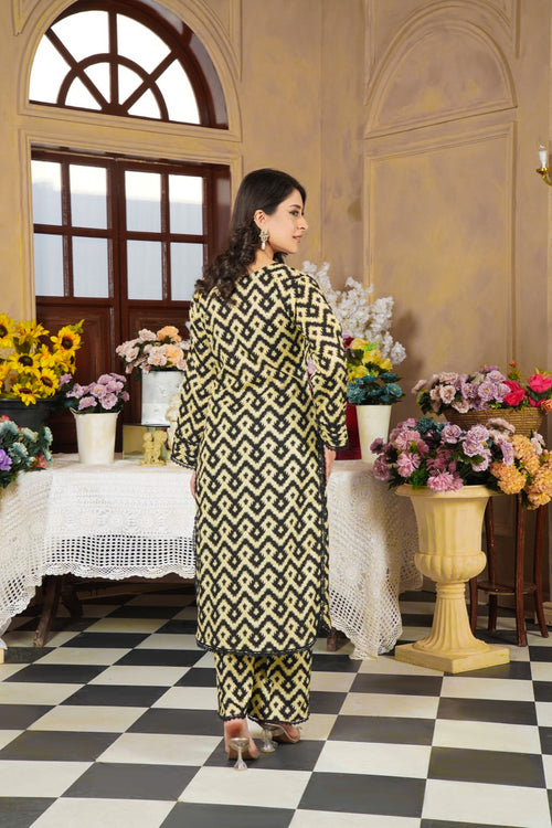 ALIYANA'S CO-ORD SET JACQUARD SELF PRINT (ABY 0024)