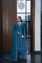 AYLIN LUXURY LAWN '26 - TEAL LOTUS - ( AYL-0019 )