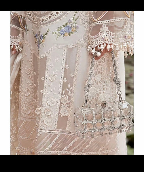 Maria B Luxury Lawn Edition'24 - elegant. (MRB-0010)