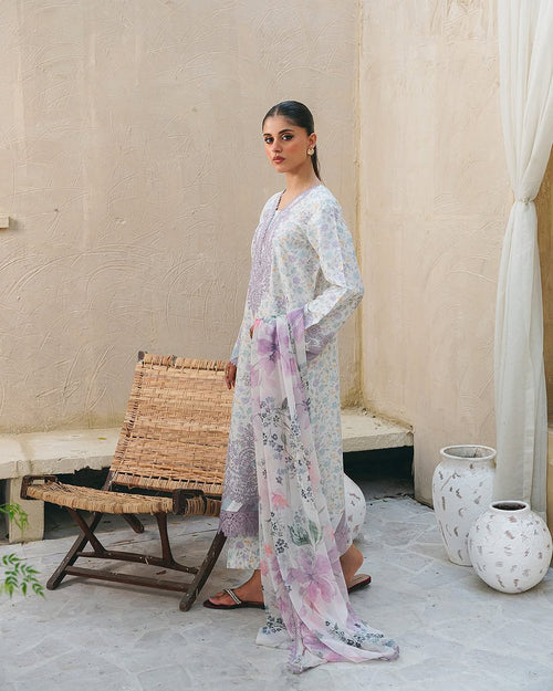 ALIYANAS - LINA CHIKANKARI PRINTED EMBROIDERED (ALY-0028)