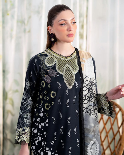 ALIYANAS - NAZAN - PRINTED EMBROIDERED - (ALY-0036)