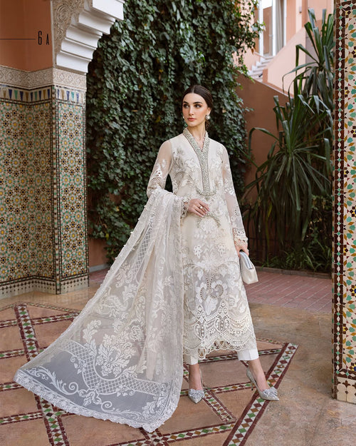 3 Piece Stitched Embroidered Organza Suit (MRB-0039)