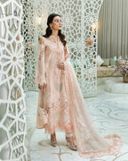 3 Piece Stitched Embroidered Dobby Lawn Suit (MRB-0024)