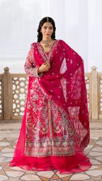FUCHSIA EMBER FESTIVE AYLIN EMBER FESTIVE COLLECTION '25 BY AYLIN - ALIYANA DESIGNER WEAR UK