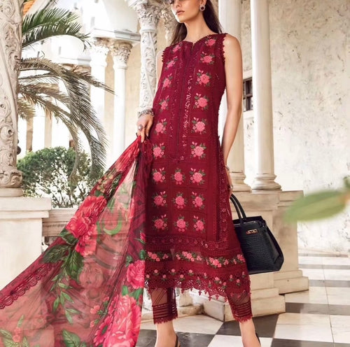 Maria B Luxury Lawn - Stunning
Outfit. (MRB-0001)
