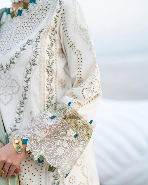 ALIYANAS - ARSIN CHIKANKARI EMBROIDERED - (ALY-0035)