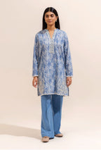 Beechtree Printed Khaddar Two-Piece Outfit - Stylish Shirt & Pants Set (BET-0001)