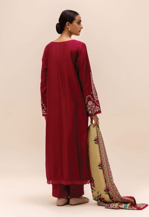 Beechtree Winter Khaddar Outfit - Printed Three Piece Set (BET-0002)