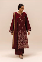 BEECHTREE Three-Piece Suit - Embroidered Shirt, Trouser, and Dupatta (BET-0003)