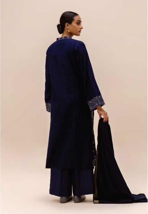 BEECHTREE Three-Piece Suit - Embroidered Shirt, Trouser, and Dupatta (BET-0004)