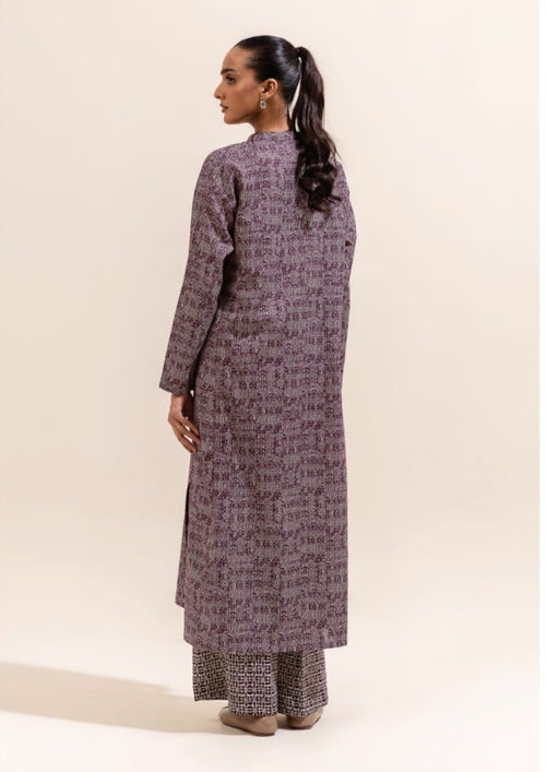 Beechtree Winter Linen Outfit - Printed Shirt & Pants Set (BET-0008)