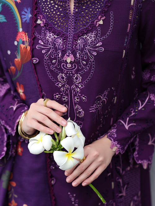 QALAMKAR QLINE - LINEN - IRIS - ( QAL-0230 )
