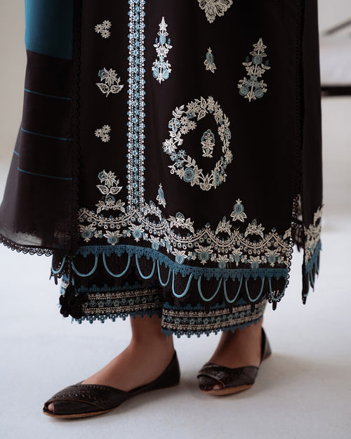 ALIYANA’S - NYRA - MIRAAL EMBROIDERY VISCOSE’ 25 - (ALY - 0057)