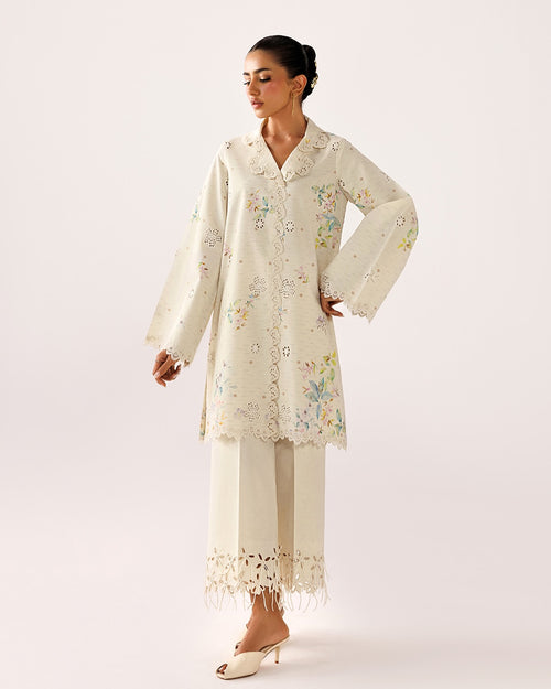 Qalamkar - Embroidered Co-ords '26 - Nana - ( QAL - 0337 )